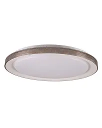 Люстра із пультом світлодіодна, стельовий світильник Goldlux 331885 Grazyna LED 1x72W 3000K/4000K/6000K 8000Lm IP44 сіра