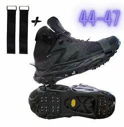 Антиковзаючі накладки на взуття з ремінцем Mil-tec “Boot Spikes Overshoe”, розмір 44 - 47