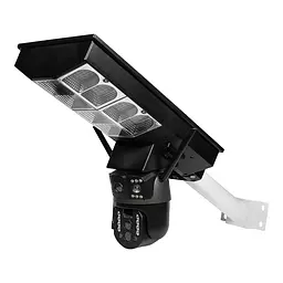 IP PTZ-відеокамера автономна з 4G, прожектором та сонячною панеллю 3Mp+3Mp+3Mp Light Vision VLC-1030IG10ZL/2C (Lamp+Solar) f=4mm, на акумуляторних батареях (75-00289)