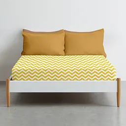 Простирадло на резинці 150x200 YELLOW ZIGZAG CS1 COSAS (4822052295090) - мініатюра 3