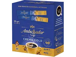 Кава розчинна AMBASSADOR 1,8г*25шт Crema Gold, стік