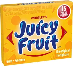 Жувальна гумка Wrigley's Juicy Fruit Fruit Flavoured Chewing Gum 3 пачки по 15 стиків - мініатюра 4