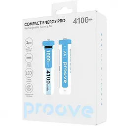 Акумуляторні батарейки Proove Compact Energy Pro AA 2 pcs white - мініатюра 2