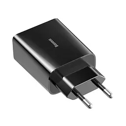 Мережевий зарядний пристрій Baseus Speed Xiaomini 18W 3A + Cable Type-C to Lightning TZCCFS-F01 Black - мініатюра 3