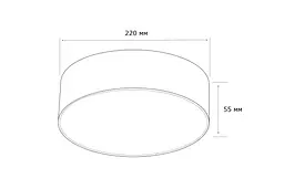 Стельовий світильник MJ-Light D001 20W WH 3000K - мініатюра 2