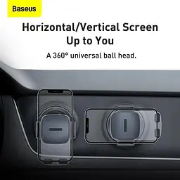 Автотримач BASEUS Easy Control Clamp Car Mount Holder (Applicable to Round Air Outlet) (SUYK000201) - мініатюра 8