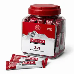 Кава розчинна в стіках 3 в 1 Swisso Kaffee Instant 38 х 18 г