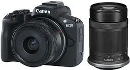 Цифровий фотоапарат Canon EOS R50 RF-S 18-45 IS STM + RF-S 55-210 IS STM Black (5811C034)