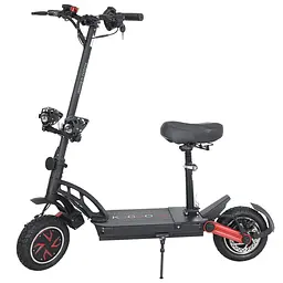 Електросамокат KUGOO G-Booster 1200W*2 (2400W) 23Ah чорний, повнопривідний | з сидінням
