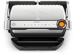Гриль притискний OptiGrill+ 2000Вт, темп. режимів-4, знімні пластини, алюміній, метал Tefal kuh0015447 - мініатюра 2