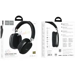 Навушники Bluetooth Hoco W35 Black - мініатюра 3