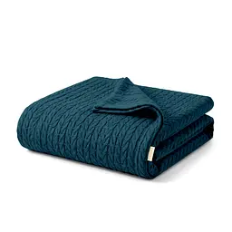 Плед-покривало Cosas Knitted Braid Ocean косичка 200х220 см (Blanket_63Ocean_KnittedBraid_200x220)