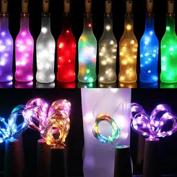 Гірлянда ColorWay пробка для пляшки на батарейках LED 20/2М (5шт/уп) кольорова (CW-GC-20L2BMC) - мініатюра 9