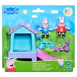 Ігровий набір Peppa Pig Веселощі у парку з фігурками Пеппи та Джорджа, гіркою і велосипедами - мініатюра 3