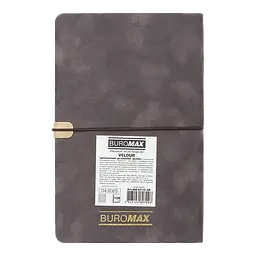 Щотижневик датований Buromax Velour 2026 A5 штучна шкіра сірий (BM.2710-09) - мініатюра 2