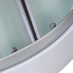 Душовий бокс Lidz Tani SB100x100.SAT.LOW.FR, низький, скло Frost 4 мм + стінки (LTSB100100SATLOWFR) - мініатюра 6