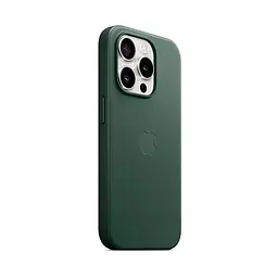 Чехол для Apple iPhone 15 Pro Max, FineWoven Case with MagSafe, зеленый, защитная накладка из материала FineWoven, противоударный, для iPhone, защита всего корпуса, поддержка беспроводной зарядки и MagSafe, (ARM71988) - мініатюра 2