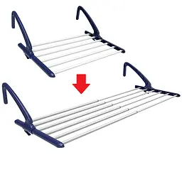 Сушилка для білизни навісна Casa Si BalconFlex Mono 6.5 м алюміній Білий - мініатюра 11