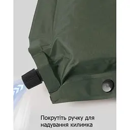 Килимок самонадувний одномісний з подушкою Naturehike CNK2450WS020 100 мм бежевий - мініатюра 6