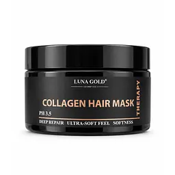 Маска для відновлення волосся з колагеном LUNA GOLD Collagen Therapy 250 мл 