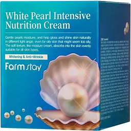 Крем для обличчя FarmStay White Pearl Intensive Nutrition Cream 50 мл - мініатюра 5