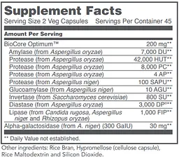 Травні ферменти Protocol for Life Balance BioCore Enhanced Enzymes 90 капс - мініатюра 2