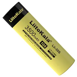 Акумулятор високотоковий LiitoKala Lii-35S. 3500 mAh 10A Li-Ion. Плоский плюс