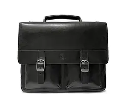 Чоловічий портфель із натуральної шкіри Italico 9276G-35 Чорний 35x27x8 см TONY PEROTTI sum0029070