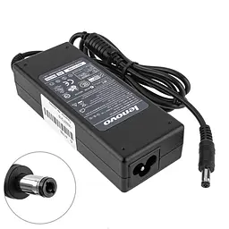 Блок живлення для ноутбука LENOVO 20V 4.5A 90W 5.5x2.5мм 3 hole прямий роз'єм чорний (без кабелю!)