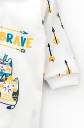 Натільний чоловічок для немовлят з шапочкою з інтерлоку Brave - мініатюра 2