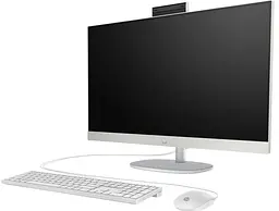 Комп'ютер персональний моноблок HP (Hewlett-Packard) All-in-One 27 FHD IPS AG, AMD R7-7730U, 16GB, F512GB, UMA, WiFi, кл+м, DOS, білий - мініатюра 3