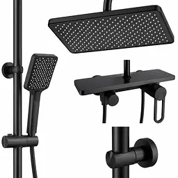 Змішувач для ванної кімнати Shower Set AND YLN16001H • Душова система з верхнім душем, ручною лійкою та стійкою - мініатюра 5
