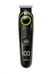 Професійна бездротова машинка Kemei KM-696 для стрижки волосся 5в1с USB та LED-дисплеєм 5вт Чорний - мініатюра 2