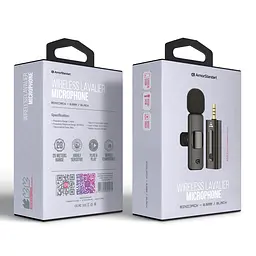 Бездротовий петличний мікрофон ArmorStandart ASM3 minijack 3.5mm black (ARM80117) - мініатюра 2