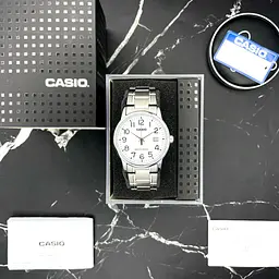 Чоловічий годинник Casio MTP-V002D-7B Сріблястий ( AT1141-0211 ) - мініатюра 2