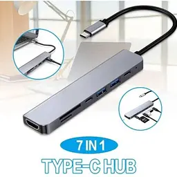 Багатопортовий активний USB Hub Hoco розгалужувач адаптер перехідник 8 в 1 Usb-концентратор для ноутбука і Macbook - мініатюра 3