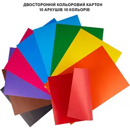 Картон кольоровий двосторонній Yes Minecraft 10 аркушів А4 тека (955456) - мініатюра 3