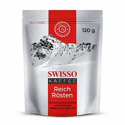 Кава розчинна сублімована Swisso Kaffee Reich Rоsten Instant 100% Арабіка 120 г
