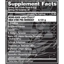 Передтренувальний комплекс Nutrex Research Hemo-Rage Unleashed Blueberry Lemonade 179.8 г 30 порцій - мініатюра 2