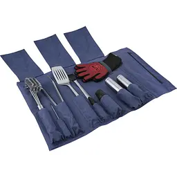 Скрутка органайзер Grill для барбекю інструментів синя (джинс) (88800) - мініатюра 2