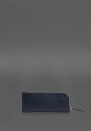 Шкіряна кишенькова ключниця 5.0 Темно-синя