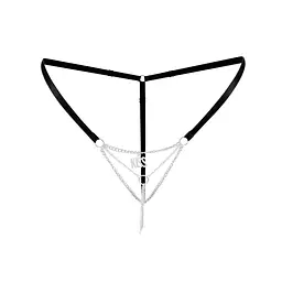 Трусики з ланцюжком та підвіскою Art of Sex - KISS panties, XS-M - мініатюра 3
