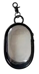 Брелок сумочка Прозорий Чорний Keychain Transparent Black 10.5 х 6.5 см