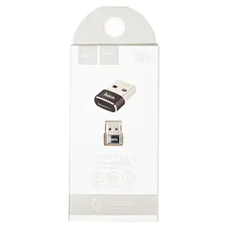 Adapter Hoco UA6 USB -> Type-C Black - мініатюра 7