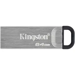 USB флеш-накопичувач Kingston DataTraveler Kyson 64GB USB-A 3.2 Gen 1 Silver/Black (DTKN/64GB) [54407] - мініатюра 2