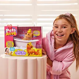 Інтерактивний ігровий набір PETS ALIVE серії "Mama & Baby Surprise" S1 – МАМА КАПІБАРА З СЮРПРИЗОМ Pets & Robo Alive 9574 - мініатюра 7