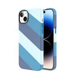 Кольоровий чохол Vokamo для iPhone 15 із магнітом MagSafe Blue - мініатюра 2