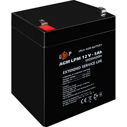 Акумулятор LogicPower AGM 12V (12V/5Ah/60Wh) (3861) [109907] - мініатюра 4