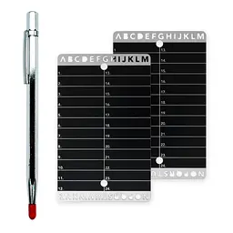 Металеві пластини Btcwallet Plate для зберігання сід-фрази, 2 шт + гравірувальна ручка, 73×117 мм - мініатюра 2