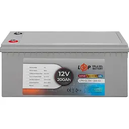Акумулятор LogicPower GEL 12V/200Ah/2400Wh [13720] [109854] - мініатюра 2
